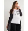 Blusa T-shirt revelação | Cor: Branca